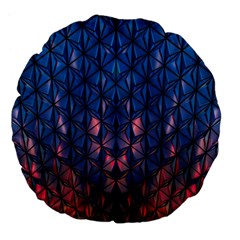 Abstract3 Large 18  Premium Flano Round Cushions by LW323