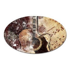 Guitar Oval Magnet by LW323