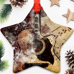 Guitar Star Ornament (two Sides)