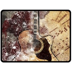 Guitar Fleece Blanket (large)  by LW323