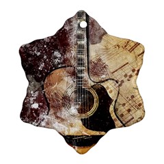 Guitar Snowflake Ornament (two Sides) by LW323