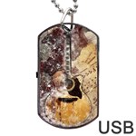 Guitar Dog Tag USB Flash (One Side) Front