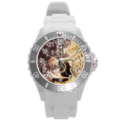 Guitar Round Plastic Sport Watch (l) by LW323