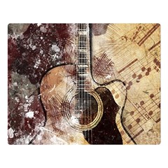 Guitar Double Sided Flano Blanket (large)  by LW323