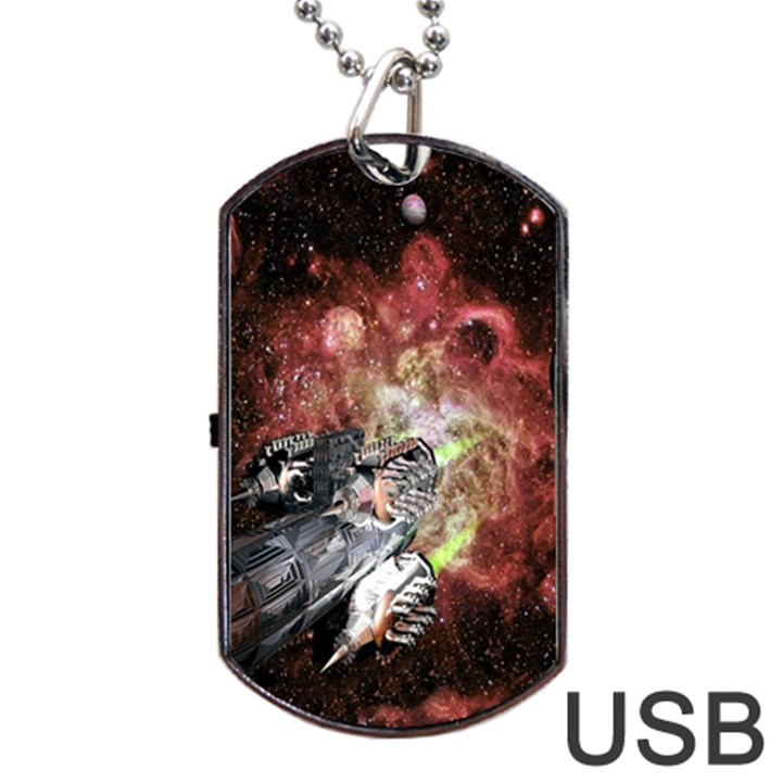 Space Dog Tag USB Flash (Two Sides)