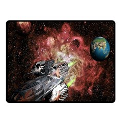 Space Double Sided Fleece Blanket (Small) 