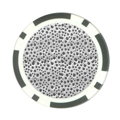 Silver Abstract Print Design Poker Chip Card Guard