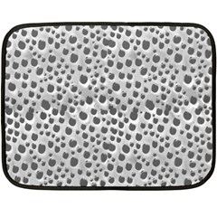 Silver Abstract Print Design Fleece Blanket (mini)