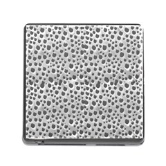 Silver Abstract Print Design Memory Card Reader (square 5 Slot)