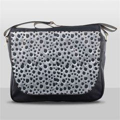 Silver Abstract Print Design Messenger Bag by dflcprintsclothing