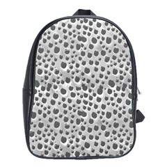 Silver Abstract Print Design School Bag (xl)