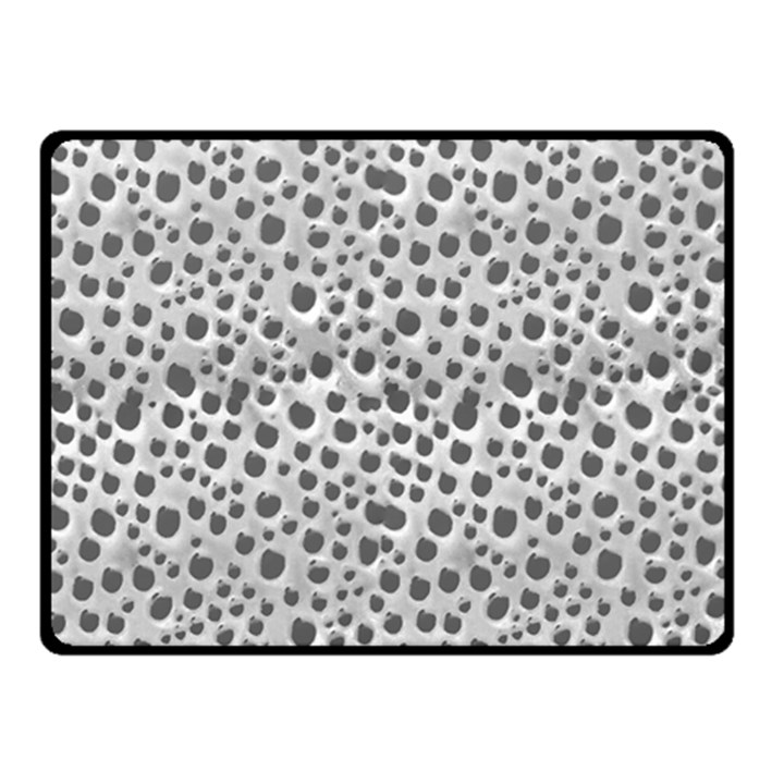 Silver Abstract Print Design Double Sided Fleece Blanket (Small) 