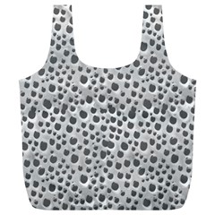 Silver Abstract Print Design Full Print Recycle Bag (xl) by dflcprintsclothing