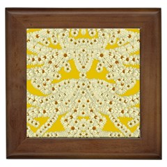 Sunshine Colors On Flowers In Peace Framed Tile by pepitasart