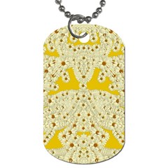 Sunshine Colors On Flowers In Peace Dog Tag (one Side) by pepitasart