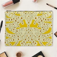 Sunshine Colors On Flowers In Peace Cosmetic Bag (xl) by pepitasart