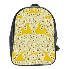 Sunshine Colors On Flowers In Peace School Bag (xl) by pepitasart