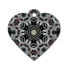 Design C1 Dog Tag Heart (one Side)