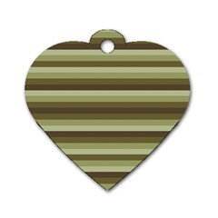 Linear Warm Print Design Dog Tag Heart (two Sides) by dflcprintsclothing