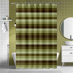 Linear Warm Print Design Shower Curtain 48  X 72  (small)  by dflcprintsclothing