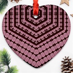 Burgundy Ornament (heart)