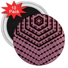 Burgundy 3  Magnets (10 Pack)  by LW323