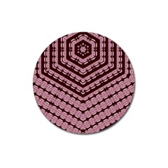 Burgundy Magnet 3  (round) by LW323