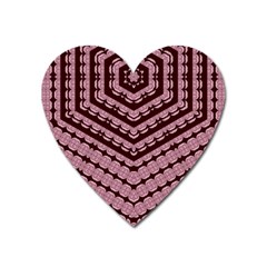 Burgundy Heart Magnet by LW323