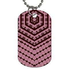 Burgundy Dog Tag (one Side) by LW323