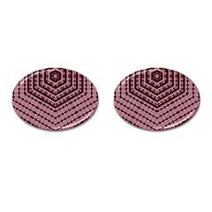 Burgundy Cufflinks (oval) by LW323