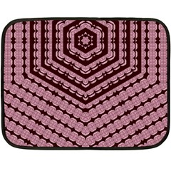 Burgundy Double Sided Fleece Blanket (mini)  by LW323