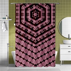 Burgundy Shower Curtain 48  X 72  (small)  by LW323