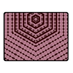 Burgundy Double Sided Fleece Blanket (small)  by LW323