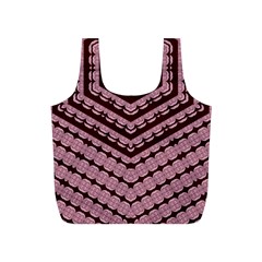 Burgundy Full Print Recycle Bag (s) by LW323