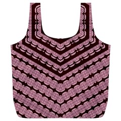 Burgundy Full Print Recycle Bag (xl) by LW323