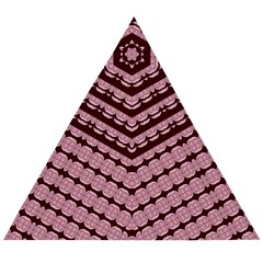 Burgundy Wooden Puzzle Triangle by LW323