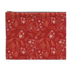 Folk Floral Pattern  Flowers Abstract Surface Design  Seamless Pattern Cosmetic Bag (xl) by Eskimos