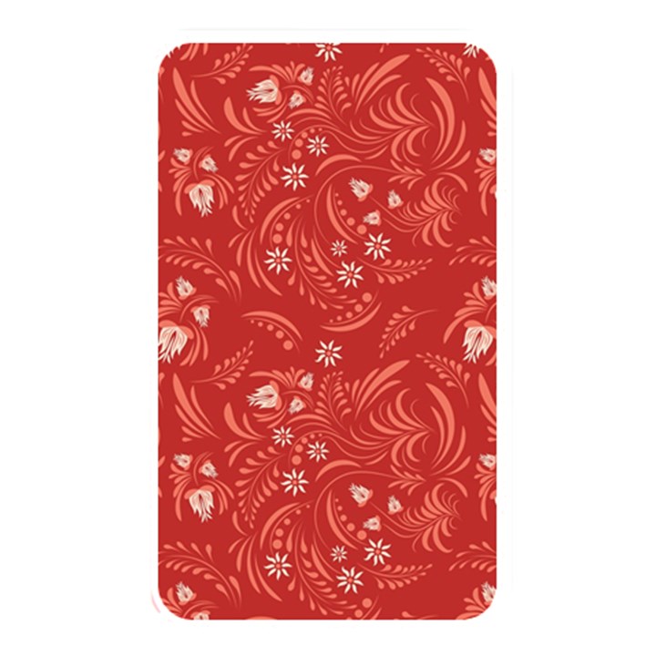 Folk floral pattern. Flowers abstract surface design. Seamless pattern Memory Card Reader (Rectangular)