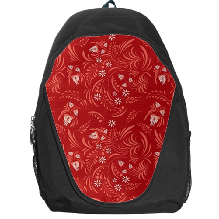 Folk floral pattern. Flowers abstract surface design. Seamless pattern Backpack Bag