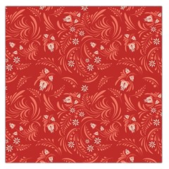 Folk Floral Pattern  Flowers Abstract Surface Design  Seamless Pattern Large Satin Scarf (square) by Eskimos