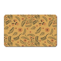 Folk Floral Pattern  Flowers Abstract Surface Design  Seamless Pattern Magnet (rectangular) by Eskimos