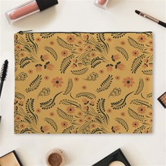 Folk Floral Pattern  Flowers Abstract Surface Design  Seamless Pattern Cosmetic Bag (xl) by Eskimos