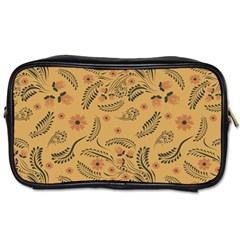 Folk Floral Pattern  Flowers Abstract Surface Design  Seamless Pattern Toiletries Bag (one Side) by Eskimos