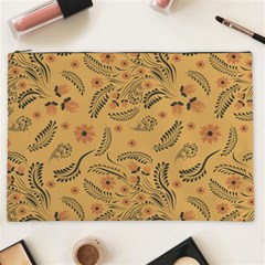 Folk Floral Pattern  Flowers Abstract Surface Design  Seamless Pattern Cosmetic Bag (xxl) by Eskimos