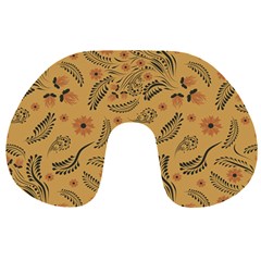 Folk Floral Pattern  Flowers Abstract Surface Design  Seamless Pattern Travel Neck Pillow by Eskimos