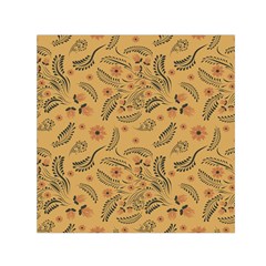 Folk Floral Pattern  Flowers Abstract Surface Design  Seamless Pattern Small Satin Scarf (square) by Eskimos