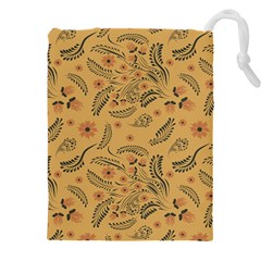 Folk Floral Pattern  Flowers Abstract Surface Design  Seamless Pattern Drawstring Pouch (5xl) by Eskimos