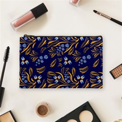 Folk Floral Pattern  Flowers Abstract Surface Design  Seamless Pattern Cosmetic Bag (medium) by Eskimos