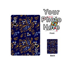 Folk Floral Pattern  Flowers Abstract Surface Design  Seamless Pattern Playing Cards 54 Designs (mini) by Eskimos