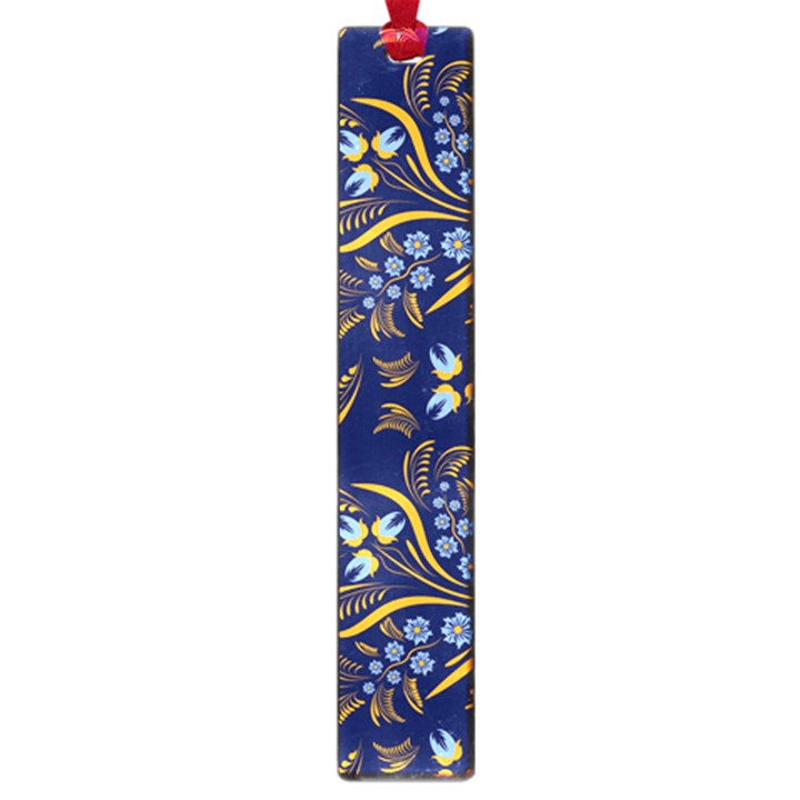 Folk floral pattern. Flowers abstract surface design. Seamless pattern Large Book Marks